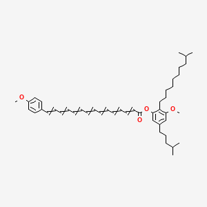 3-Methoxy-2-(9-methyldecyl)-5-(4-methylpentyl)phenyl 15-(4-methoxyphenyl)pentadeca-2,4,6,8,10,12,14-heptaenoate