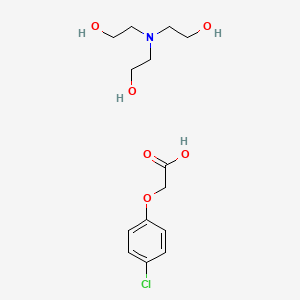 2-[bis(2-hydroxyethyl)amino]ethanol;2-(4-chlorophenoxy)acetic acid