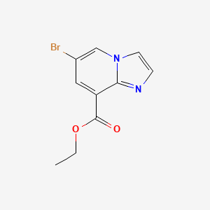 molecular formula C10H9BrN2O2 B1447308 6-溴咪唑并[1,2-a]吡啶-8-羧酸乙酯 CAS No. 1799498-04-6