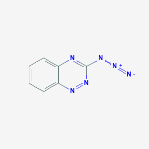 molecular formula C7H4N6 B14473097 3-Azido-1,2,4-benzotriazine CAS No. 69365-63-5