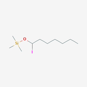 [(1-Iodoheptyl)oxy](trimethyl)silane