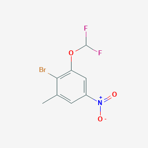 B1447313 2-Bromo-3-difluoromethoxy-5-nitrotoluene CAS No. 1805527-13-2