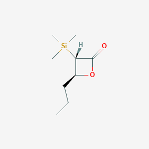 (3S,4S)-4-Propyl-3-(trimethylsilyl)oxetan-2-one