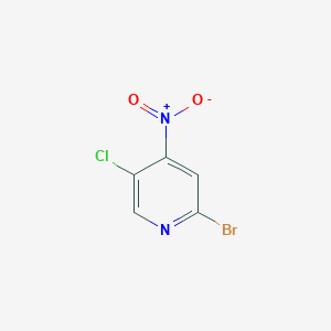 molecular formula C5H2BrClN2O2 B1447314 2-溴-5-氯-4-硝基吡啶 CAS No. 1805185-41-4