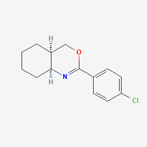 (4aR,8aS)-2-(4-chlorophenyl)-4a,5,6,7,8,8a-hexahydro-4H-3,1-benzoxazine