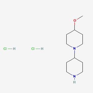 molecular formula C11H24Cl2N2O B1447317 4-甲氧基-1,4'-联哌啶二盐酸盐 CAS No. 930604-26-5