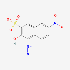 1-Naphthalenediazonium, 2-hydroxy-6-nitro-3-sulfo-, inner salt