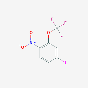 molecular formula C7H3F3INO3 B1447324 1-Iodo-4-nitro-3-(trifluoromethoxy)benzene CAS No. 1806421-60-2
