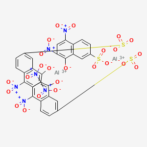 dialuminum;5,7-dinitro-8-oxidonaphthalene-2-sulfonate