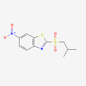 2-(2-Methylpropane-1-sulfonyl)-6-nitro-1,3-benzothiazole