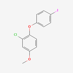 molecular formula C13H10ClIO2 B1447326 2-Chloro-1-(4-iodophenoxy)-4-methoxybenzene CAS No. 1426952-91-1