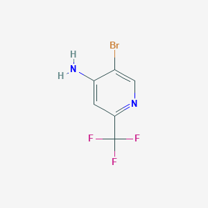 molecular formula C6H4BrF3N2 B1447331 5-溴-2-(三氟甲基)吡啶-4-胺 CAS No. 1369921-11-8