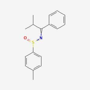 4-Methyl-N-(2-methyl-1-phenylpropylidene)benzene-1-sulfinamide