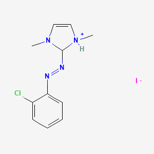 2-[(E)-(2-Chlorophenyl)diazenyl]-1,3-dimethyl-2,3-dihydro-1H-imidazol-1-ium iodide