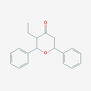 3-Ethyl-2,6-diphenyloxan-4-one