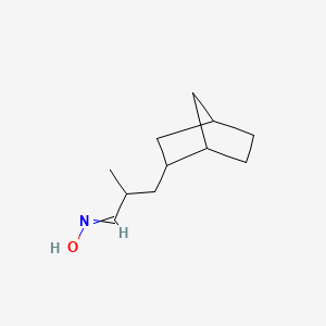 Bicyclo[2.2.1]heptane-2-propanal, alpha-methyl-, oxime