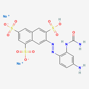 7-((4-Amino-2-ureidophenyl)azo)-1,3,6-naphthalenetrisulfonic acid, disodium salt