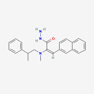 N-Methyl-N-(alpha-methylphenethyl)glycine 2-(2-naphthylmethylene)hydrazide