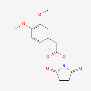 1-{[(3,4-Dimethoxyphenyl)acetyl]oxy}pyrrolidine-2,5-dione