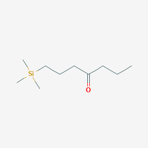 1-(Trimethylsilyl)heptan-4-one