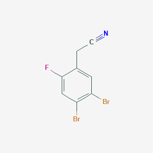 B1447359 4,5-Dibromo-2-fluorophenylacetonitrile CAS No. 1803716-94-0