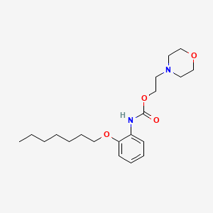 Carbamic acid, [2-(heptyloxy)phenyl]-, 2-(4-morpholinyl)ethyl ester