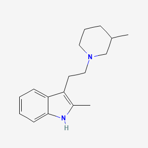 2-Methyl-3-(2-(3-methyl-1-piperidinyl)ethyl)-1H-indole