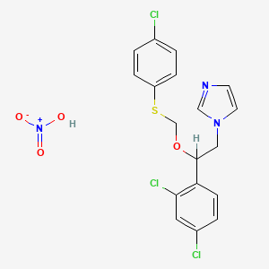 1-(2-(((4-Chlorophenyl)thio)methoxy)-2-(2,4-dichlorophenyl)ethyl)-1H-imidazole nitrate