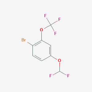 B1447361 1-Bromo-4-difluoromethoxy-2-(trifluoromethoxy)benzene CAS No. 1805024-71-8