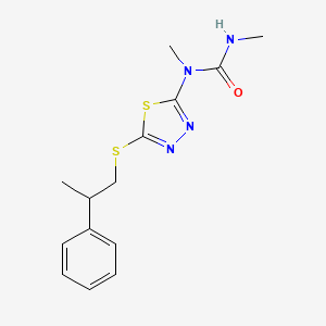 N,N'-Dimethyl-N-{5-[(2-phenylpropyl)sulfanyl]-1,3,4-thiadiazol-2-yl}urea