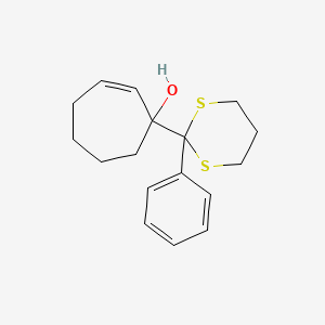 1-(2-Phenyl-1,3-dithian-2-yl)-2-cyclohepten-1-ol