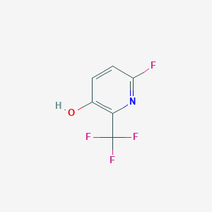 molecular formula C6H3F4NO B1447363 6-氟-3-羟基-2-(三氟甲基)吡啶 CAS No. 1227573-49-0