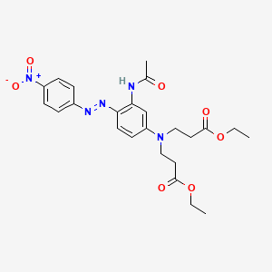 beta-Alanine, N-[3-(acetylamino)-4-[(4-nitrophenyl)azo]phenyl]-N-(3-ethoxy-3-oxopropyl)-, ethyl ester