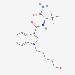 molecular formula C20H28FN3O2 B1447365 N-((1S)-1-氨基-3,3-二甲基-1-氧代丁烷-2-基)-1-(5-氟戊烷-1-基)-1H-吲哚-3-甲酰胺 CAS No. 1801338-27-1