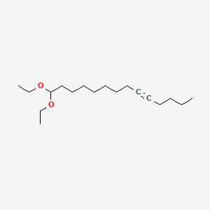 B14473698 5-Tetradecyne, 14,14-diethoxy- CAS No. 71393-98-1