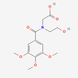 N-(2-Hydroxyethyl)-N-(3,4,5-trimethoxybenzoyl)glycine