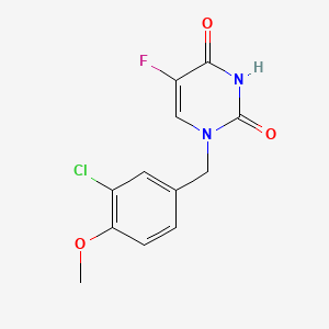 Uracil, 1-(3-chloro-4-methoxybenzyl)-5-fluoro-