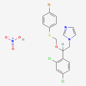 1-(2-(((4-Bromophenyl)thio)methoxy)-2-(2,4-dichlorophenyl)ethyl)-1H-imidazole nitrate