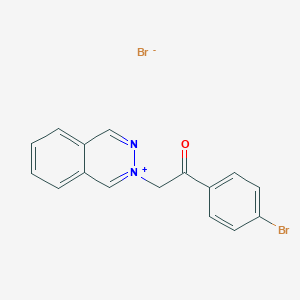 Phthalazinium, 2-[2-(4-bromophenyl)-2-oxoethyl]-, bromide