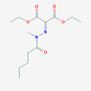 molecular formula C13H22N2O5 B1447373 2-(2-甲基-2-戊酰腙基)丙二酸二乙酯 CAS No. 1566457-32-6