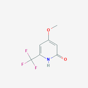 molecular formula C7H6F3NO2 B1447374 2-羟基-4-甲氧基-6-(三氟甲基)吡啶 CAS No. 1227601-32-2