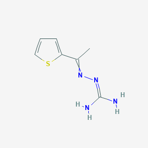 2-(1-Thiophen-2-ylethylideneamino)guanidine