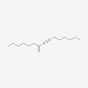 molecular formula C16H28 B14473763 7-Pentadecyne, 9-methylene- CAS No. 69520-29-2