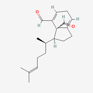 2,5-Cyclononadiene-1,2-dicarboxaldehyde, 9-((1R)-1,5-dimethyl-4-hexenyl)-6-methyl-, (1S,2E,5E,9S)-