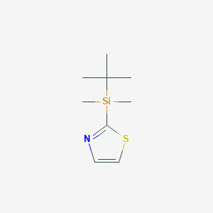 molecular formula C9H17NSSi B144738 2-(叔丁基二甲基硅基)噻唑 CAS No. 137382-38-8