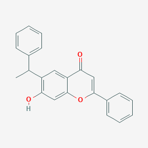 7-Hydroxy-2-phenyl-6-(1-phenylethyl)-4H-1-benzopyran-4-one