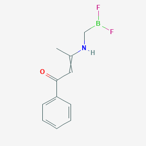 3-{[(Difluoroboranyl)methyl]amino}-1-phenylbut-2-en-1-one