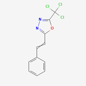 2-(2-Phenylethenyl)-5-(trichloromethyl)-1,3,4-oxadiazole