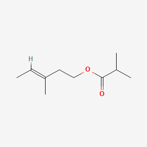 molecular formula C10H18O2 B14473883 3-Methylpent-3-enyl isobutyrate CAS No. 65416-16-2