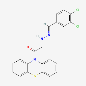 10-(((3,4-Dichlorobenzylidene)hydrazono)acetyl)phenothiazine